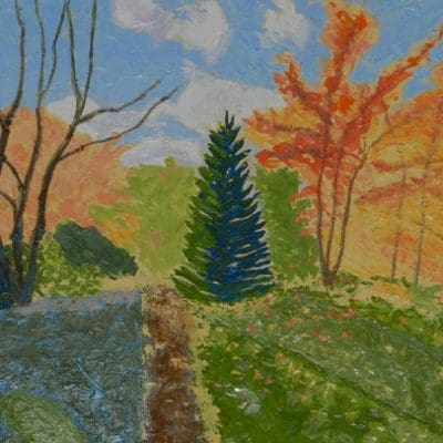 Falling Leaves - Bucks County 18X24 Oil Painting