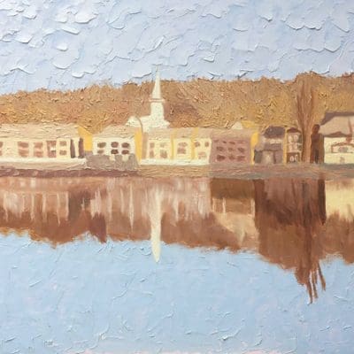IIluminating Light Reflections on The Delaware - Lambertville